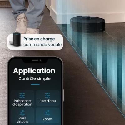 Aspirateur Robot EZIclean I-BOT Z6 MAX: Connecté, Puissant et Compact