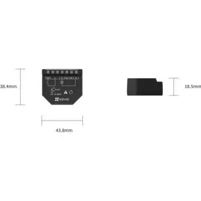 Boîtier Relais Wi-Fi EZVIZ - Contrôle intelligent - Google Assistant + Amazon Alexa