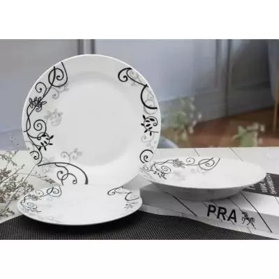 Service de table BAROQUE Noir 18 pièces ailes - Ensemble complet