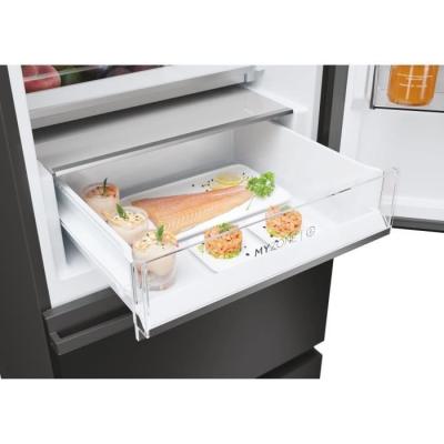 Réfrigérateur Combiné HAIER 3D 60 Series 5 HTW5618ENPT Noir - 360 L