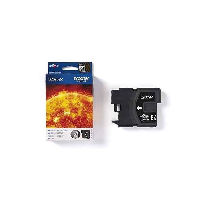 Cartouche d'encre Noir Brother LC980BK - Format Compact