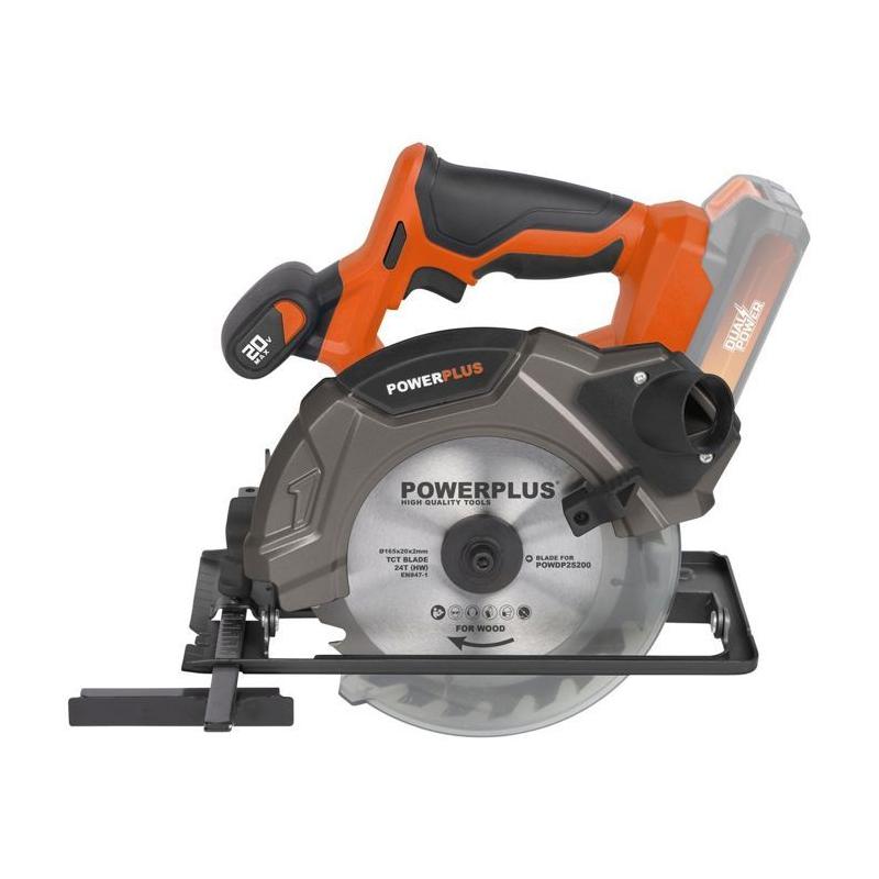 Scie circulaire sans fil 20V 165mm - DUAL POWER POWDP25200 - lame 24D incluse