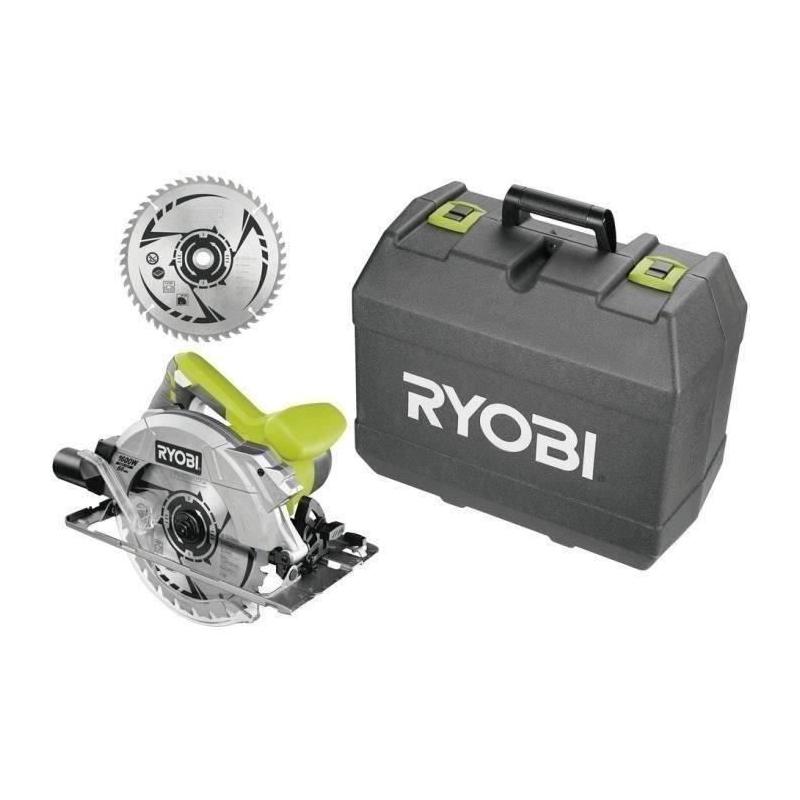 Scie circulaire RYOBI 1 600W laser + coffret - RCS1600