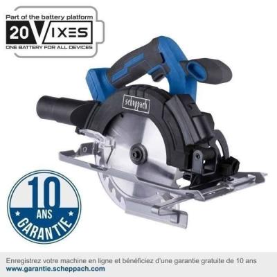 Scie circulaire sans fil 20V - lame 165mm - SCHEPPACH IXES