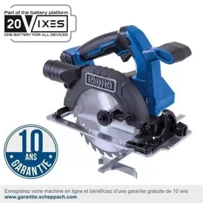 Scie circulaire sans fil 20V IXES - lame 165mm brushless