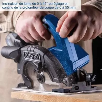 Scie circulaire sans fil 20V IXES - lame 165mm brushless