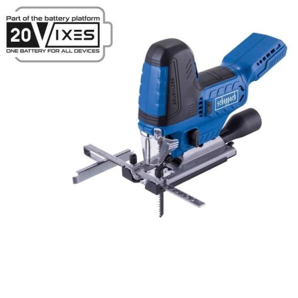 Scie sauteuse sans fil BC-JS254-X - brushless coupe max 25,4mm coupes 45°/22,5°/0° - SCHEPPACH 20V IXES - sans batterie ni ch