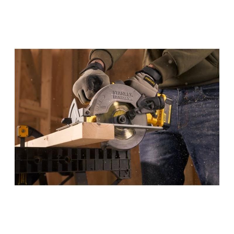 Scie Circulaire STANLEY FATMAX V20 165mm - 2 Batteries 4Ah