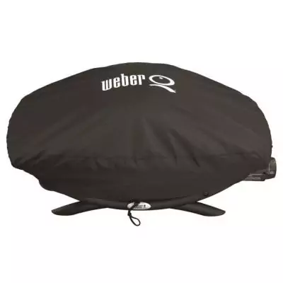 Protection optimale pour votre barbecue Weber Q2000 avec la housse noire - Dimensions compactes: 22x11x7 cm