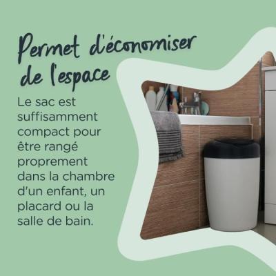 Recharges Poubelle à Couches TOMMEE TIPPEE Simplee Sangenic - Lot de 3