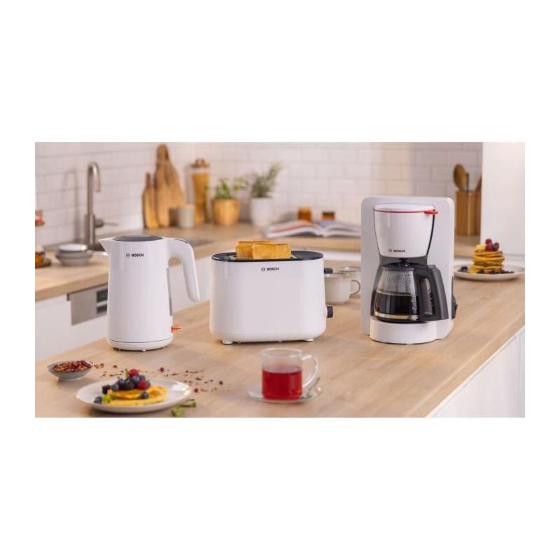 Cafetière Filtre BOSCH TKA2M111 MyMoment 1,25L Blanche - Anti-gouttes