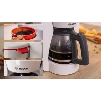 Cafetière Filtre BOSCH TKA2M111 MyMoment 1,25L Blanche - Anti-gouttes