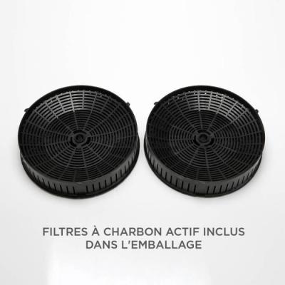 Hotte décorative noire - Continental Edison CEHD9065B - 90 cm