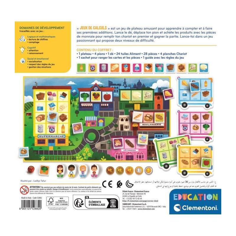 Jeux de calculs CLEMENTONI - Amusez-vous à apprendre les chiffres!