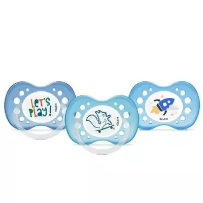 Sucettes Anatomiques DODIE +18 Mois sans BPA -Lot de 3