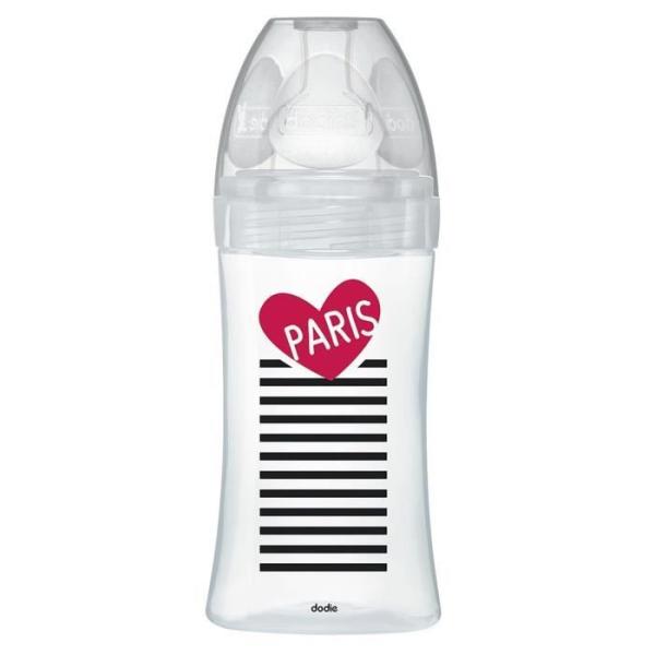 Dodie Biberon Sensation+ Anti-Coliques en Verre +0m Paris 270ml