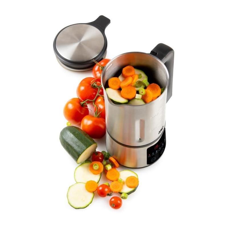 Blender chauffant DOMO 1,2L Inox - 6 programmes