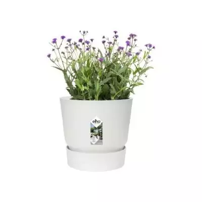Pot de fleurs ELHO Greenville 30 - Ø 29,5 x H 27,8 cm - Blanc Pot de fleurs ELHO Greenville 30 - Ø 29,5 x H 27,8 cm - Blanc