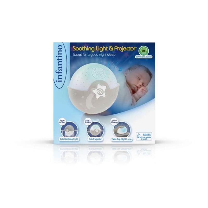 Veilleuse projecteur apaisante - INFANTINO - Gris