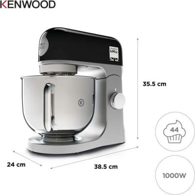 Robot Pâtissier Kenwood KMIX750BK 5L - 6 Vitesses - 3 Accessoires - Noir