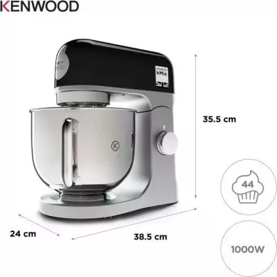 Robot Pâtissier Kenwood KMIX750BK 5L - 6 Vitesses - 3 Accessoires - Noir