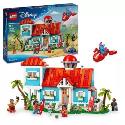 LEGO | Disney La Maison sur la Plage de Lilo et Stitch 43268 : Jeu de Construction Fun