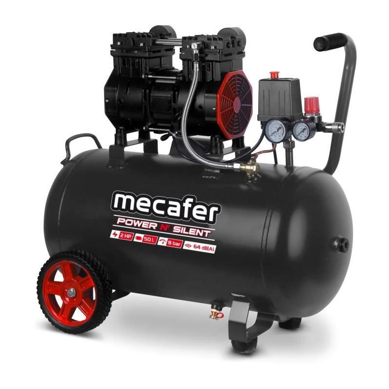 Compresseur Power'n Silent 8bar - 50L - 2HP MECAFER