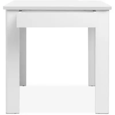 Table OSLO - Rectangulaire Blanc - 4 personnes - 80 x 77 x 80 cm