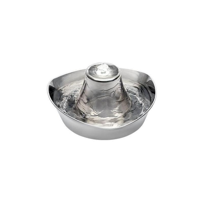 Fontaine pour Animaux PETSAFE SEASIDE Inoxydable 1,8L - Eau filtrée et Silencieuse