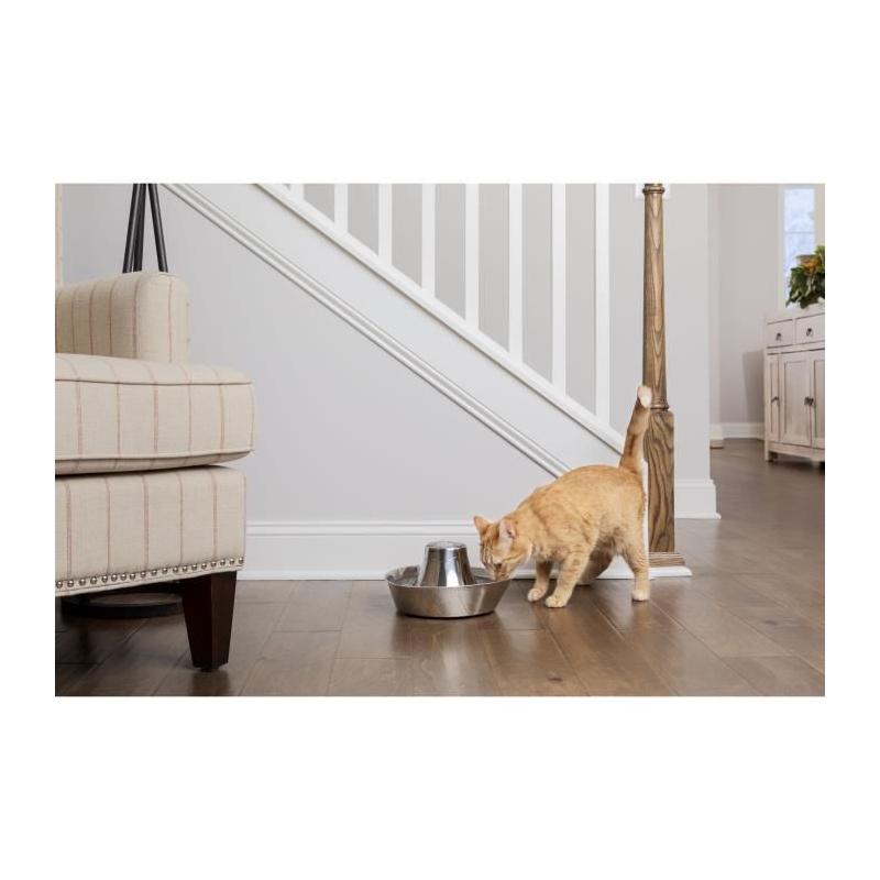 Fontaine pour Animaux PETSAFE SEASIDE Inoxydable 1,8L - Eau filtrée et Silencieuse