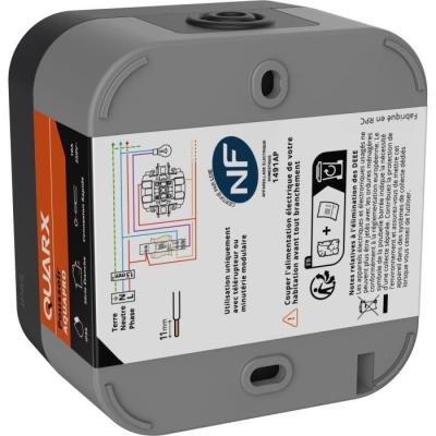Prise étanche Poussoir QUARX Aqua Pro Extérieur - 250V, 10A, IP55