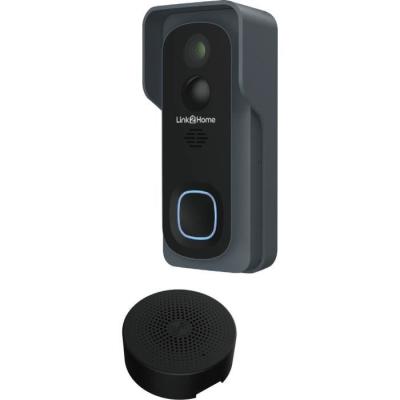 Kit Sonnette connectée + carillon LINK2HOME - Wi-Fi, audio bidirectionnel