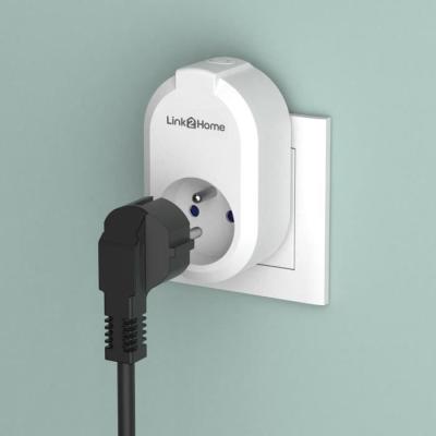 Lot de 2 Prises connectées LINK2HOME 230V Blanc - Contrôlez à distance