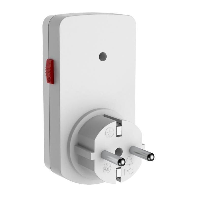 Mini programmateur mécanique journalier GAO - 3680 W - 48 programmes - Blanc