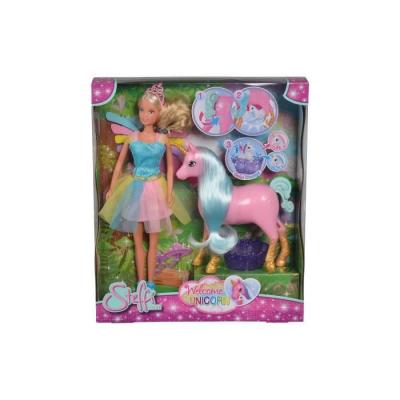 Poupée Steffi Love Fée 29 cm + Licorne enceinte - Magie et surprises