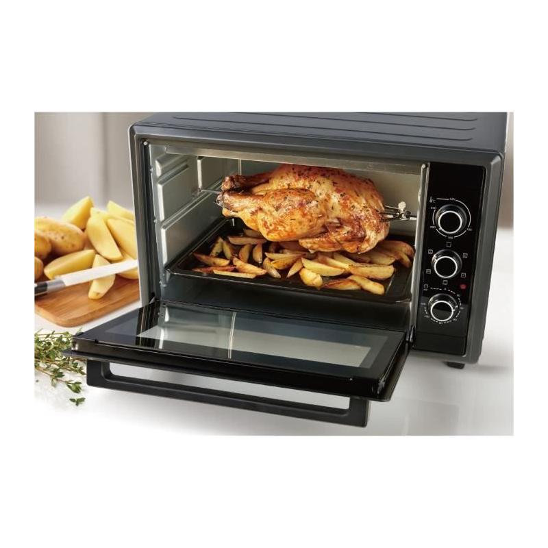 Mini-four à tournebroche BRANDT Four multifonction 35L 1500W FC350MUB noir