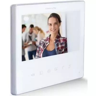 Videophone CHACON Ultra Slim 2 fils - 7" Blanc