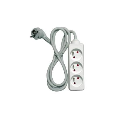 Bloc multiprise CHACON 3 prises 16A 1,5m blanc