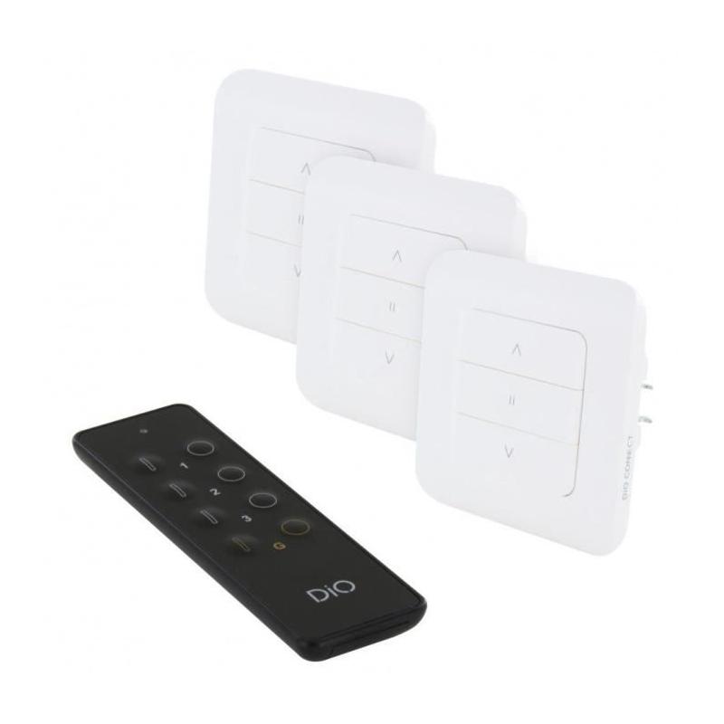 Kit 3 interrupteurs volet et télécommande - DIO CONNECT - REV-KIT-04