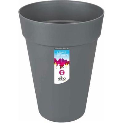 Pot de fleur Elho Rond Loft Urban Gris anthracite Ø34 x 45,6 cm 23 l