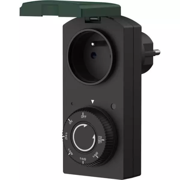Programmateur extérieur IP44 avec détecteur crépusculaire - GAO - 1000 W - Blanc