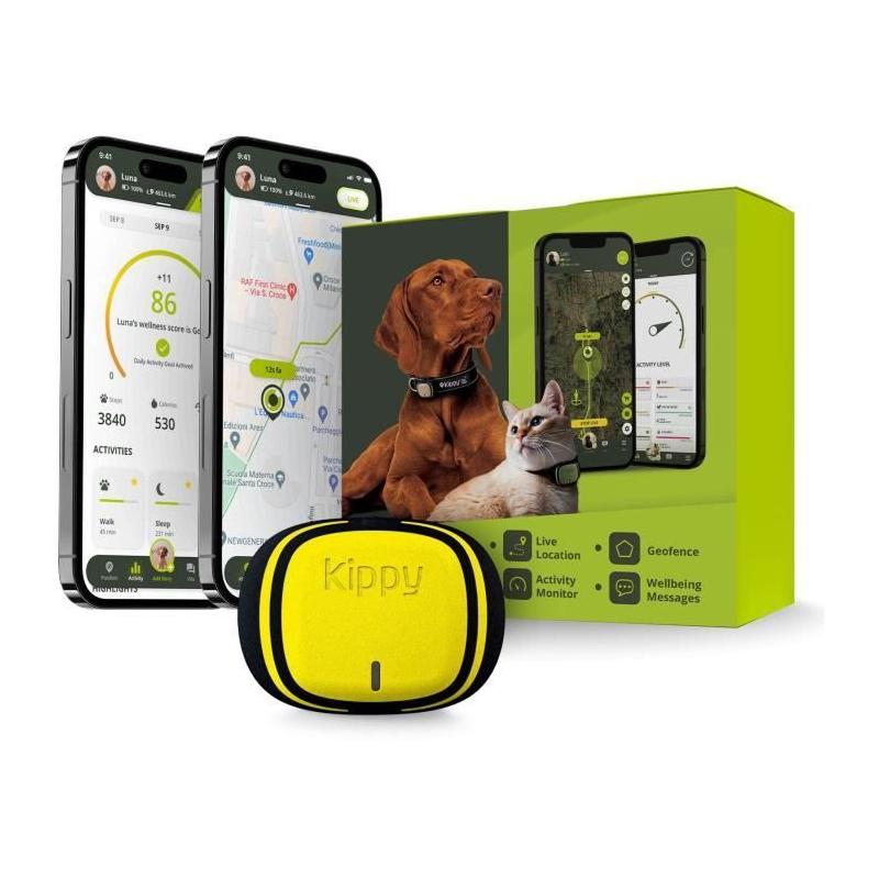 Traceur GPS KIPPY EVO - Jaune Citron | Kit Chasse 
