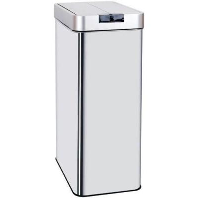 Poubelle automatique SILVERLAKE - 70L - Inox avec cerclage