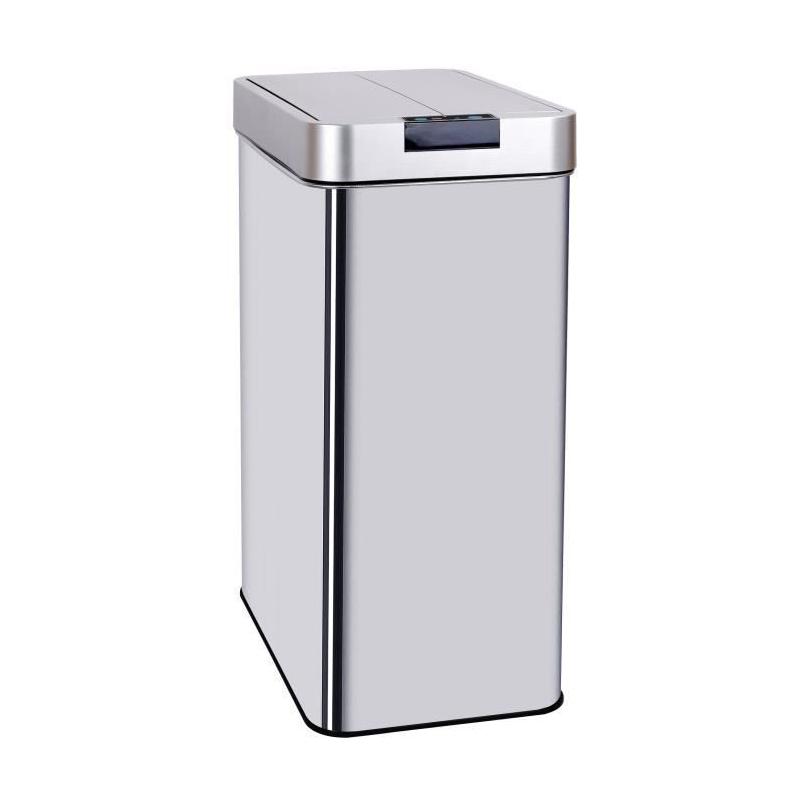 Poubelle automatique SILVERLAKE - 70L - Inox avec cerclage