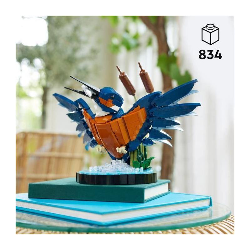 LEGO Icons 10331 Le Martin-pecheur - Maquette pour Adultes, Déco Maison ou Bureau