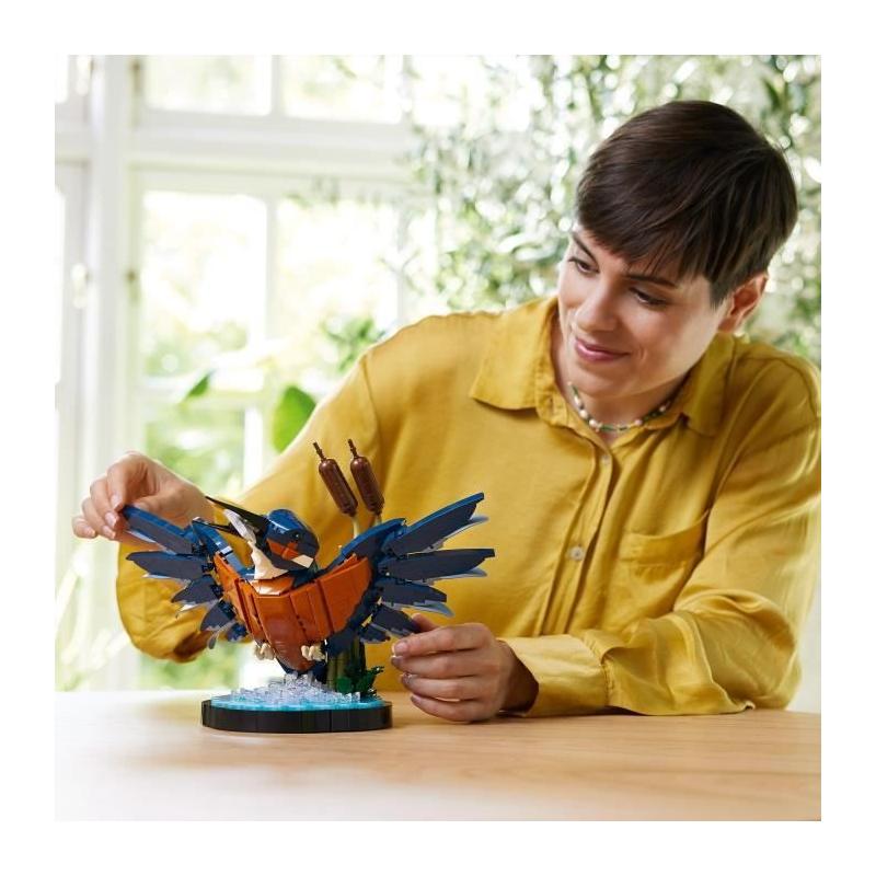 LEGO Icons 10331 Le Martin-pecheur - Maquette pour Adultes, Déco Maison ou Bureau