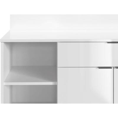 Buffet Cuisine Moderne Blanc - L 100 x P 42 x H 95 cm