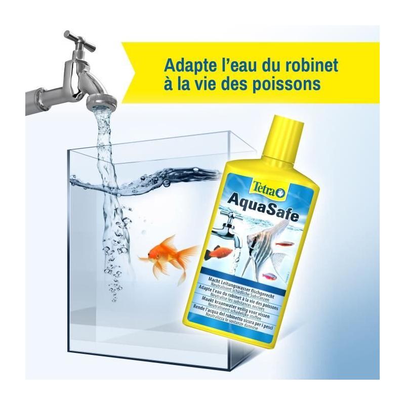 Traitement d'eau pour aquarium TETRA Aquasafe 500 ml - Entretien facile
