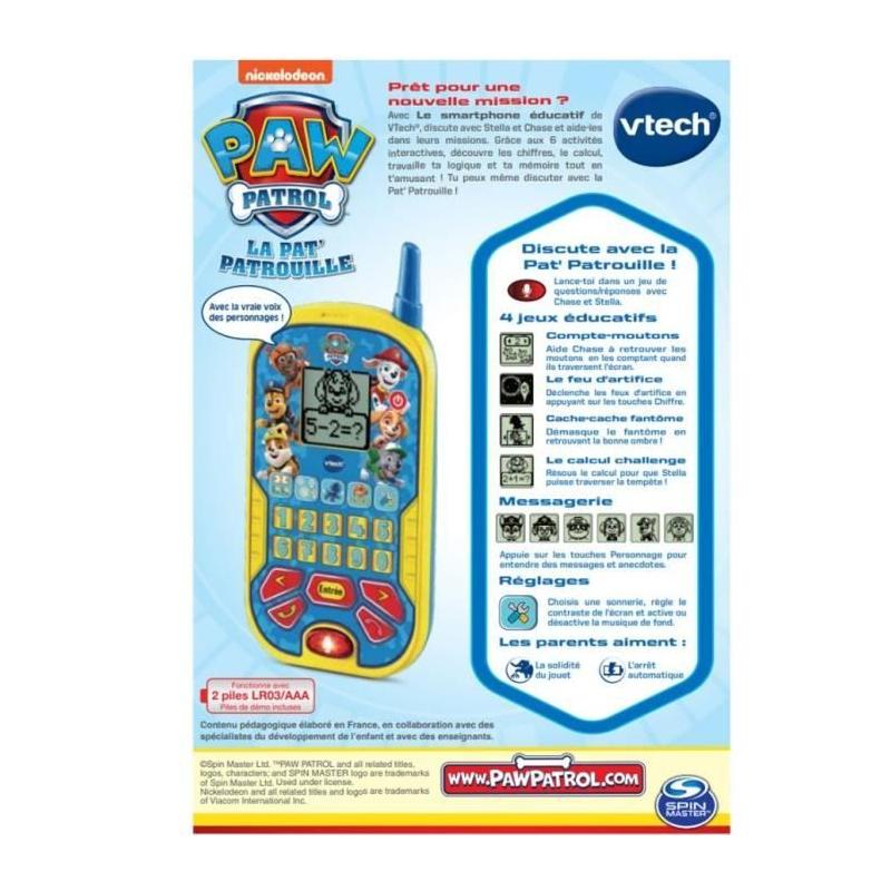 VTECH - PAT PATROUILLE Le Smartphone Éducatif pour Enfant