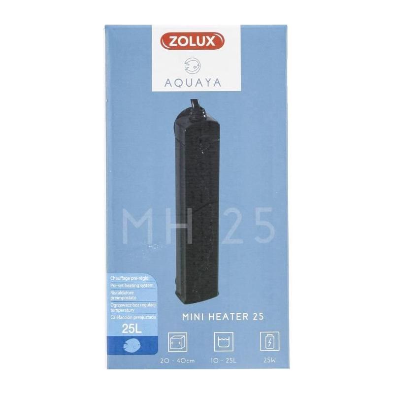 Chauffage pré-réglé 23W pour aquarium 10-25L - Zolux compact & performant